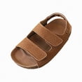 thumbnail image 1 of Gubotare Girls Dress Shoes Girls Casual Sandals Cute Open Toe Breathable Summer Shoes(Toddler/Little Kid/Big Kid) Size 10.5 (Brown,Toddler 10.5), 1 of 9