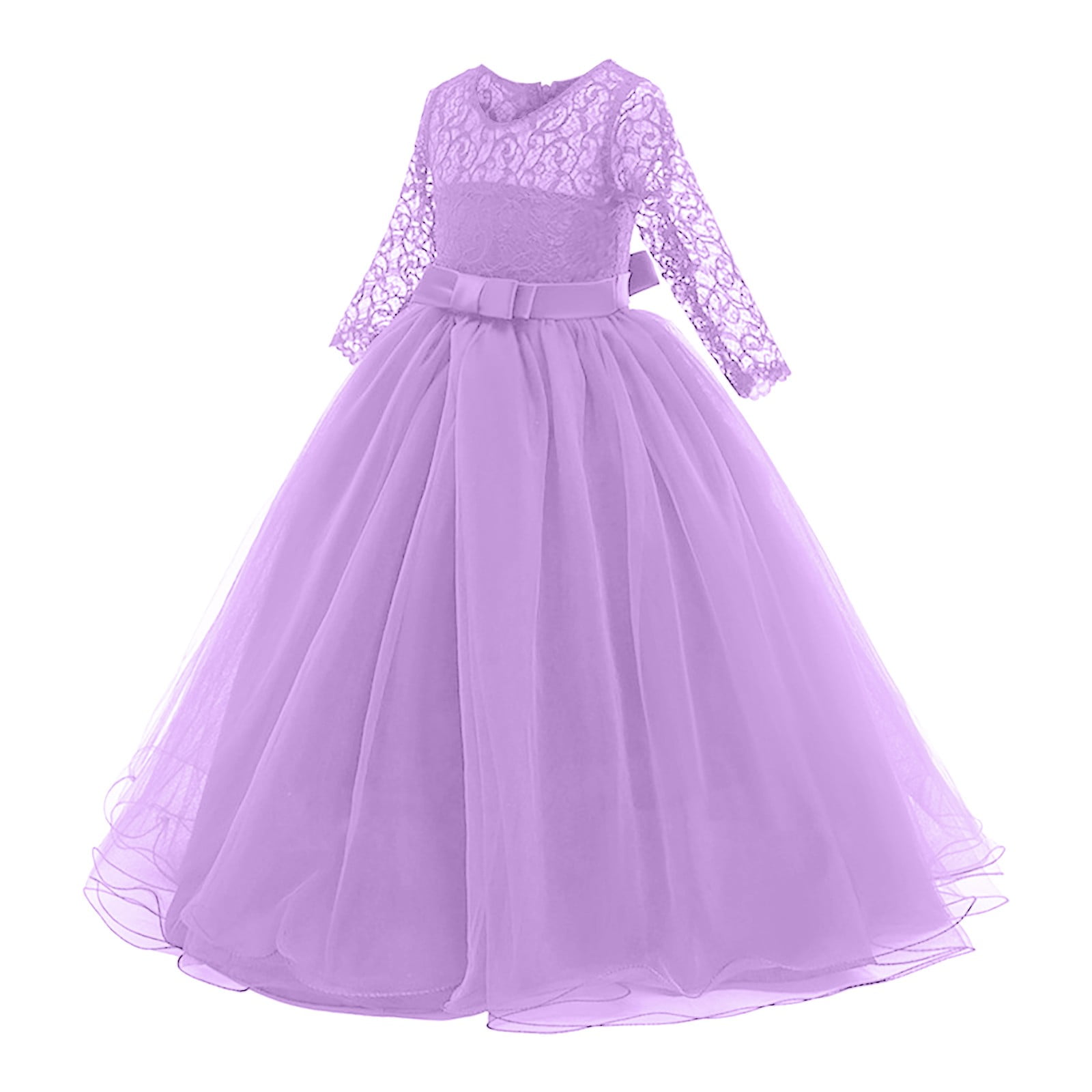 Purple Long Sleeve Dresses For 13 Year Olds Girls' Long Sleeve - Main Image