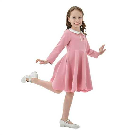 Gubotare Girls' Dresses Toddler Girls Dress Cotton Linen Ruffle Backless Sleeveless Kids Casual Party Dresses (Pink,11-12 Years)