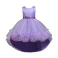 thumbnail image 1 of Gubotare Girls Dresses Tutu Toddler Girls Birthday Dress Strawberry Floral Tulle Princess Party Dresses Summer Cake Smash (Purple,Size 4-5 Years), 1 of 9