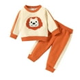 thumbnail image 1 of Gubotare Girls Fall Outfits 2 Piece Toddler Clothes for Girls Baby Fall Winter Outfits Sweatshirt Pullover Cute Pants Set Size 12 18 Months (White,12-18 Months), 1 of 8