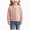 thumbnail image 1 of Gubotare Girls Fall Sweater Girls Lightweight Long Sleeve Cardigan, Open Front Casual Sweater, Cute Soft Outerwear Coat 3T 4T (Pink,3-4 Years), 1 of 6