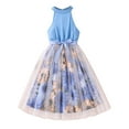 thumbnail image 1 of Gubotare Girls Fancy Dresses Tulle Flower Girl Dress for Wedding Sparkly Appliques Pageant Dress Off Shoulder Ball Gown Party Dress (Sky Blue,Size 7-8 Years), 1 of 9