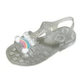 thumbnail image 1 of Gubotare Girls' Flats Jelly Sandals for Girls Princess Style Girls' Sandals - New Summer Flat Non-Slip Princess Shoes (Clear,Size 1), 1 of 8