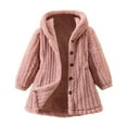 thumbnail image 1 of Gubotare Girls Fleece Jacket Toddler Girls Thin Fleece Jacket Cartoon Spring Baby Girls Boys Coats for Kids Size 2T 3T (Pink,2-3 Years), 1 of 3