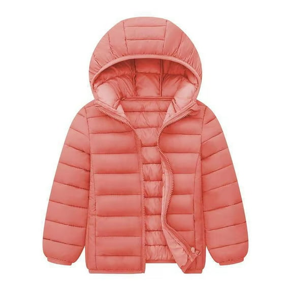 Gubotare Girls Girl Jacket Hooded Puffer Jackets for Boys and Girls â Lightweight and Packable â Autumn and Winter Coat, Warm and Comfy Size 11-12 ( Red,11-12 Years)
