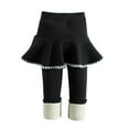 thumbnail image 1 of Gubotare Girls Leggings Toddler Girls Tutu Leggings Baby Girl Cotton Pants with Ruffle Skirt Size 4T 5T (Black,4-5 Years), 1 of 6