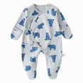 thumbnail image 1 of Gubotare Girls Long Sleeve Romper Baby Girl Newborn Clothes Romper Long Sleeve Romper Jumpsuit Infant Fall Winter Rompers Clothes 0 3 6 9 12 18 Months (Grey,1-3 Months), 1 of 6