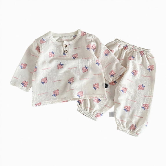 Gubotare Girls Pajamas Sets Two-Piece Pajama Set for Boys & Girls, Soft Toddler Pajamas for Kids, Family Matching PJs 5T 6T (Pink,5-6 Years)