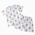 thumbnail image 1 of Gubotare Girls Pjs Toddler Baby Girl Pajamas Loose Short Sleeve Set Sleepwear Homewear 6 12 Months (Blue,6-12 Months), 1 of 4