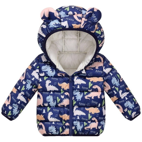 Gubotare Girls Puffer Coat Baby Toddler Girls Boys Puffer Down Jacket Winter Lightweight Coat Size 3T 4T (Navy,3-4 Years)