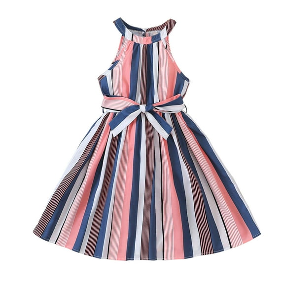 Gubotare Girls Ruffle Sleeve Dress Girl's Ruched Sleeveless Bodycon Pencil Cami Midi Dress with Hair Scrunchies Size 7T 8T (Dark Blue,7-8 Years)