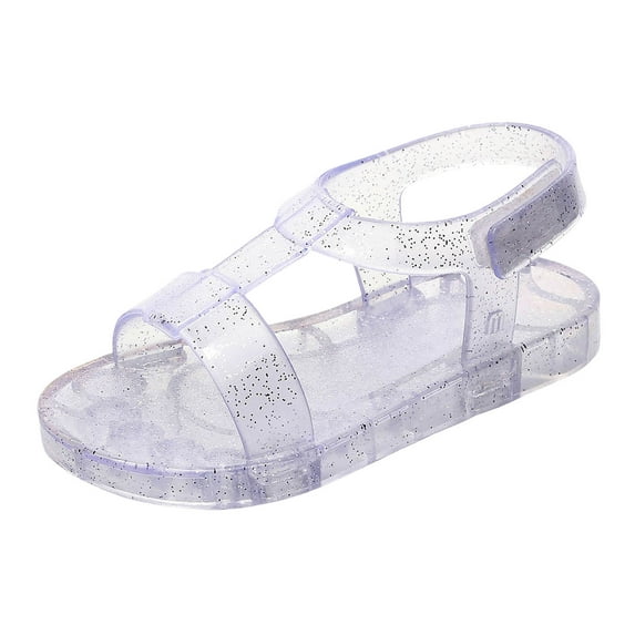 Gubotare Girls Sandals Big Girls Toddler Boys Girls Water Shoes Breathable Sport Beach Sandals Lightweight Barefoot Flexible Size 10 (Clear,Little Kids 10)