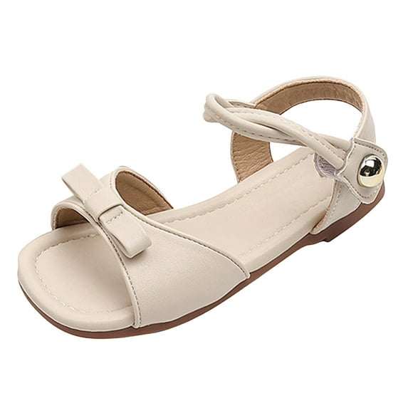 Gubotare Girls Sandals Little Girls Boy's Girl's Open Toe Outdoor Sport Sandals (Toddler/Little Kid/Big Kid) Size 2 (Beige,Big Kids 2)