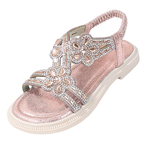 Gubotare Girls Sandals Toddler Boys & Girls Toddler/Little Kid/Big Kid Outdoor Summer Adjustable Sandals Size 1 (Pink,Big Kids 1)