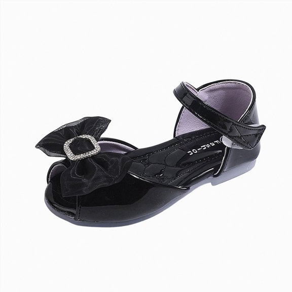 Gubotare Girls Sandals Wide Girl's Baby Toddler Flatform Sandals Lightweight Shoes Size 6.5 (Black,Toddler 6.5)