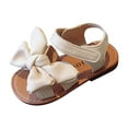 thumbnail image 1 of Gubotare Girls Sandals Youth Kids Girls Open Toe Sandals Summer Shoes with Arch Support (Toddler/Little Kid) Size 8 (White,Toddler 8), 1 of 7