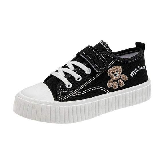 Gubotare Girls Shoes Sneakers Baby Walking Shoes Baby Shoes Sneakers Shoes Lightweight Shoes Size 3 (Black,Big Kids 3)