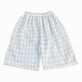 thumbnail image 1 of Gubotare Girls Shorts Adjustable Elastic Girls Boys One Pack Running Athletic Cotton Shorts, Kids Baby Workout and Fashion Summer Beach Sports 4T 5T (Light Blue,4-5 Years), 1 of 3