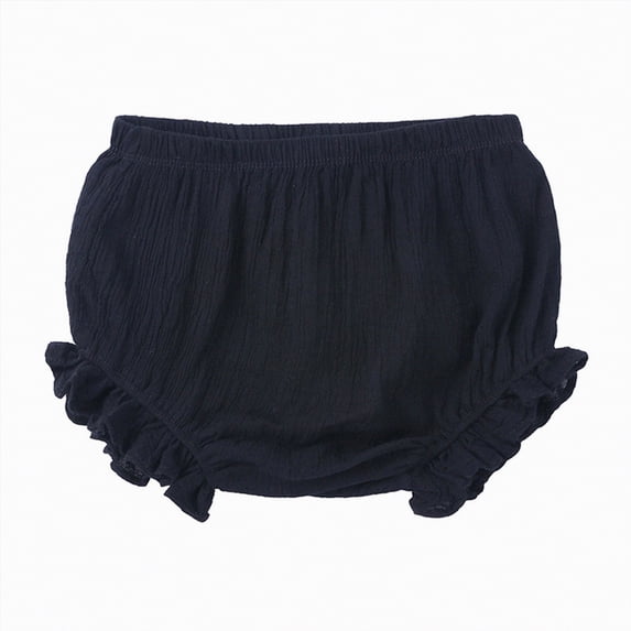 Gubotare Girls Shorts Pajamas Toddler Girl Shorts Pack Baby Girls Soft Elastic Waist Casual Playing Shorts Summer Short Pants 6 12 Months (Black,6-12 Months)