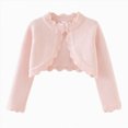 Pink Ruffle Party Dress Gubotare Girls Shrug Bolero Ruffle Cropped Cardigan Girls Long Sleeve ...