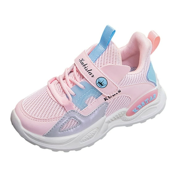 Gubotare Girls' Sneakers Toddler Sneakers Baby Girls Shoes Lightweight Breathable Running Athletic Sport Shoes Size 12 (Pink,Little Kids 12)