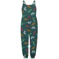 thumbnail image 1 of Gubotare Girls Summer Romper Dressy Girls Sleeveless Romper for Toddlers and Big Kids Size 4-5T (Green,4-5 Years), 1 of 4