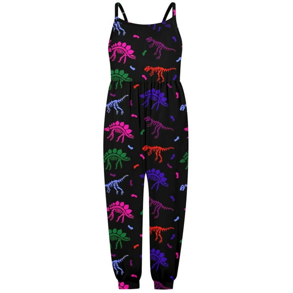 Gubotare Girls Summer Romper Dressy Toddler Girls Clothes Romper Summer Jumpsuit Cute Adjustable Strap Girls Outfits Size 2-3T (Dark Blue,2-3 Years)