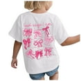 thumbnail image 1 of Gubotare Girls Summer Shirts Girls' Shirts Short Sleeve Shirts Girls' T Shirts Soft Basic Tees Kids' T Shirts Summer Top T Shirt (White,Size 9-10 Years), 1 of 6