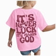 thumbnail image 1 of Gubotare Girls Summer Shirts Girls T-Shirt Kids Casual Tops Short Sleeve Loose Soft Blouse (Pink,9-10 Years), 1 of 6