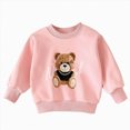 thumbnail image 1 of Gubotare Girls Sweater Toddler Sweatshirt–Unisex Crewneck Pullover, Cozy Fleece, Long Sleeve, Soft & Warm, True To Size 2T 3T(Pink, 2-3 Years), 1 of 9