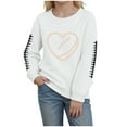 thumbnail image 1 of Gubotare Girls Sweatshirts Infant Toddler Baby Boy Girl Sweatshirt Long Sleeve Crewneck Pullover Sweater Top Size 3T (White,3 Years), 1 of 3