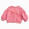 thumbnail image 1 of Gubotare Girls Sweatshirts for School Little Girls Sweatshirts Long Sleeve Crewneck Pullover Toddler Kids Winter Warm Shirt Sweater Tops 5T 6T (Pink,5-6 Years), 1 of 9