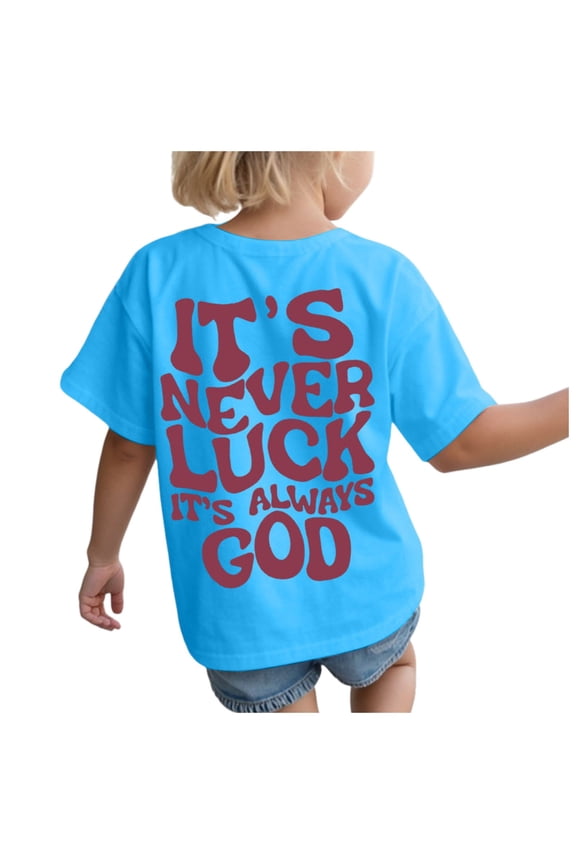 Girls T Shirts Trendy Cute Girls' Short Sleeve Summer T Shirts Soft Tee Tops (Sky Blue,Size 7-8 Years)