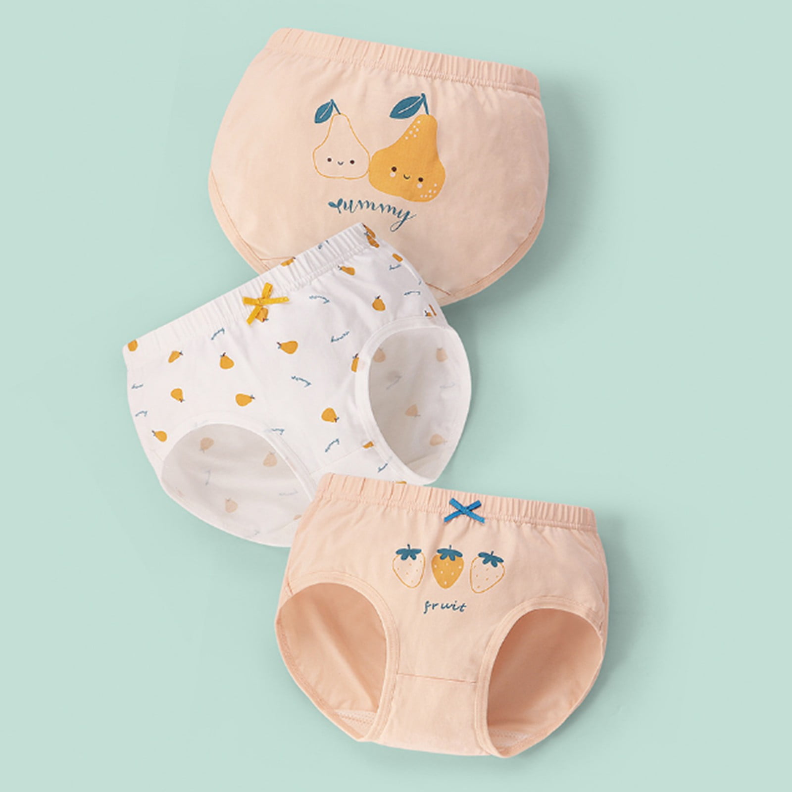 Gubotare Girls Underwear Girls' Cotton Bikini Underwear Multipacks