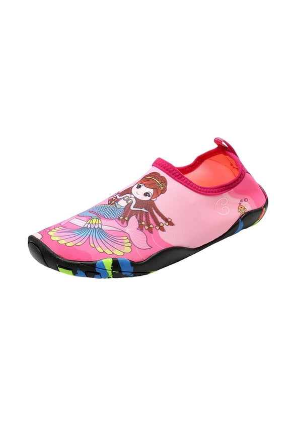 Girls Water Shoes Kids Water Shoes Non-Slip Beach Shoes Outdoor Breathable Swim Shoes Quick Dry Lightweight Pool Aqua Shoes Boys Girls(Little Kid/Big Kid) (Hot Pink,Little Kids 13)