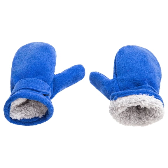 Gubotare Gloves for Kids Boys Kids Gloves Full Fingers Knitted Gloves Warm Mitten Winter Favor for Little Boys and Girls (Blue,2-4 Years)