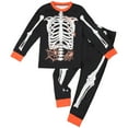 thumbnail image 1 of Gubotare Halloween Pajamas Kids Toddler Pajamas Boys Girls Baby Pjs Sets Kids 2pcs Long-Sleeve Snug fit Sleepwear Size 3t 4t (Gold,3-4 Years), 1 of 8