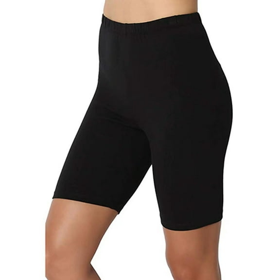 Gubotare High Waisted Shorts Women's Three Part Leggings, Sports Shorts(Black,4XL)