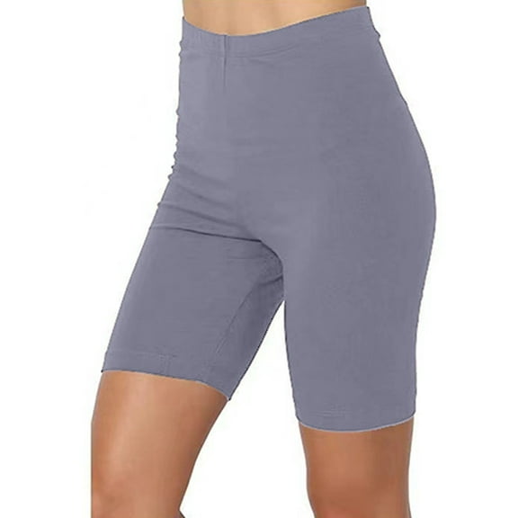 Gubotare High Waisted Shorts Women's Three Part Leggings, Sports Shorts(Gray,4XL)