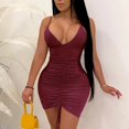 thumbnail image 1 of "Gubotare Holiday Dresses For Women 2022 Women Casual Long Sleeve Dresses Empire Waist Loose Dress with Pockets, M", 1 of 4
