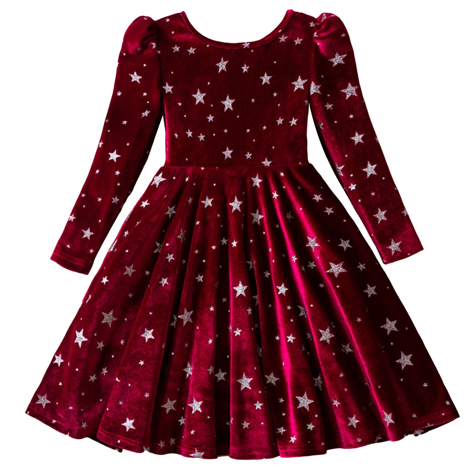 cute christmas dresses for 11 year olds Gubotare Christmas Dresses for Girls Girls Dress Long Sleeve Clothes for Kids Size 11-12(Wine,11-12 Years), Girl's, Red
