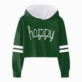 thumbnail image 1 of Gubotare Hoodies for Girls Long Sleeve Fashion Sweatshirts Casual Cute Funny Oversized Pullover Top Kids Clothes (Green, 10-12 Years), 1 of 3