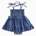thumbnail image 1 of Gubotare Infant Girl Clothes Newborn Baby Girls Romper Newborn Baby Girl Clothes 0 3 6 9 12 18 24 Months (Blue,3-6 Months), 1 of 8