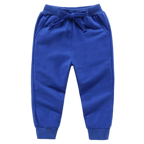 Gubotare Pants Boy Baby Boys Cargo Joggers Pants Toddler Lightweight Pants Kids Sweatpants Size 18 24 Months (Blue,18-24 Months)