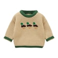 thumbnail image 1 of Gubotare Sweaters for Girl Toddler Strawberry Sweater Baby Girl Winter Clothes Strawberry Knit Pullover Long Sleeve Knit Sweater Fall Outfits Size 3T 4T (Khaki,3-4 Years), 1 of 8