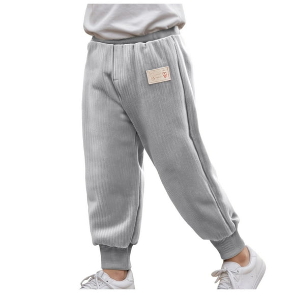 Gubotare Sweatpants Boys Toddler Pants, Sweat Pants Toddler Boys, Little Boy Pants Size 1T 2T (Grey,1-2 Years)