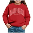 thumbnail image 1 of Gubotare Infant Sweatshirt Toddler Sweatshirt – Unisex Crewneck Pullover Cozy Long Sleeve Soft Warm Size 5T (Red,5 Years), 1 of 4