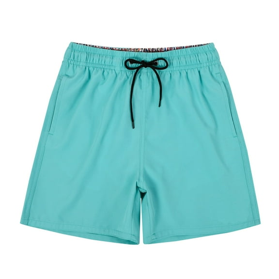 Gubotare Swim Trunks Boys Swim Trunks Summer Beach Quick Dry Swimsuit Bathing Suit Size 8-9T (Green,8-9 Years)