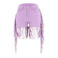 thumbnail image 1 of Gubotare Jean Shorts for Women Women's Casual Ripped Denim Shorts High Rise Distressed Rolled Hem Jeans Shorts (Light Purple,Size XXL), 1 of 6